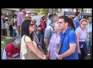 Protest Unije prosvetnih radnika, 31. avgust 2016. (RTV Bor)
