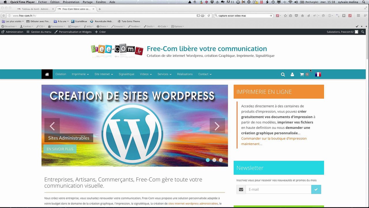 Presentation des Sites  Internet ATV-film Gers