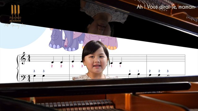 Apprendre à jouer au piano Ah vous dirai-je Maman dès 4 ans - cours n°1
