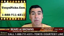 Cleveland Browns vs. Chicago Bears Free Pick Prediction NFL Preseason Pro Football Odds Preview 9-1-2016