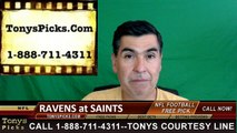 New Orleans Saints vs. Baltimore Ravens Free Pick Prediction NFL Preseason Pro Football Odds Preview 9-1-2016