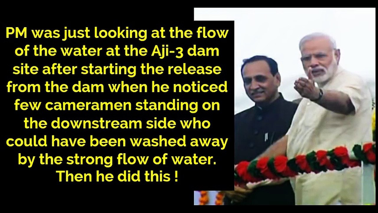 See How PM Narendra Modi Saved The Lives Of Camera Men !