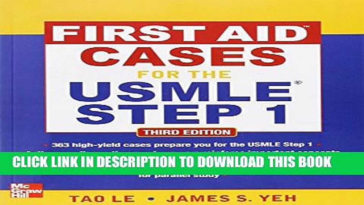 [PDF] First Aid Cases for the USMLE Step 1, Third Edition (First Aid USMLE) Full Colection