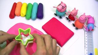 PLAY DOH Create Ice cream pink color with peppa pig family video kids