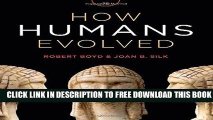 New Book How Humans Evolved (Seventh Edition)