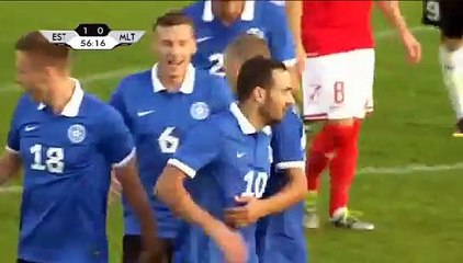 Zenjov Goal - Estonia vs Malta 1-0 (Friendly) 31/08/2016 HD