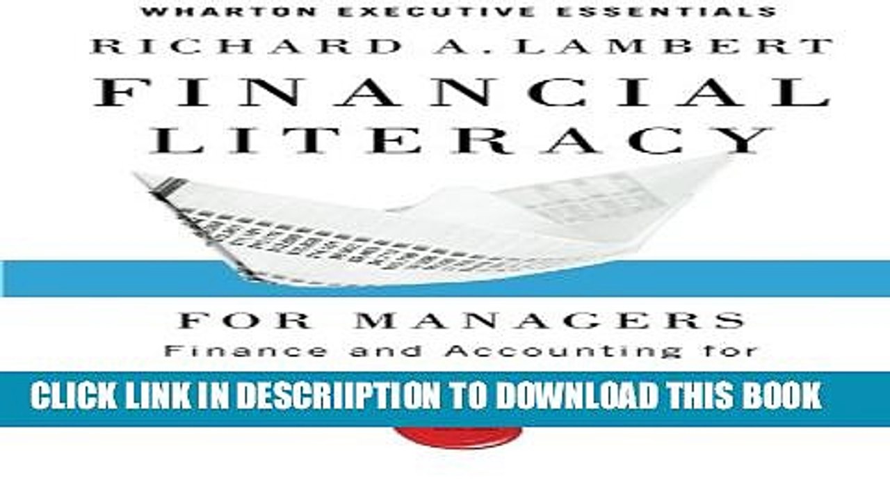 [PDF] Financial Literacy for Managers: Finance and Accounting for Better Decision-Making (Wharton