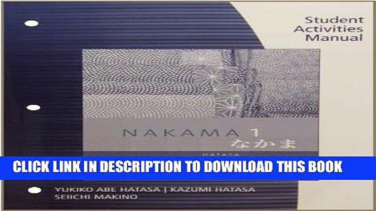 [PDF] SAM for Hatasa/Hatasa/Makino s Nakama 1: Japanese Communication Culture Context, 3rd Full