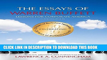 [PDF] The Essays of Warren Buffett: Lessons for Corporate America, Fourth Edition Popular Online