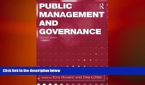 FREE DOWNLOAD  Public Management and Governance READ ONLINE