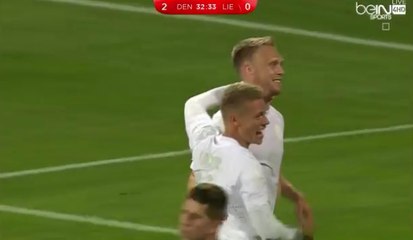 Nicolai Jorgensen Second Goal - Denmark 2-0 Liechtenstein (31/8/2016) / freindly match