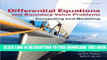 New Book Differential Equations and Boundary Value Problems: Computing and Modeling (5th Edition)