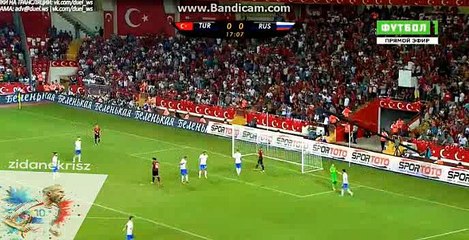 Cenk Tosun Amazing Chance - Turkey vs Russia - Friendly Match - 31/08/2016