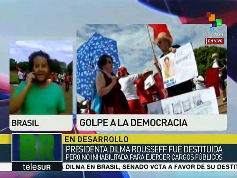 Brasil: acuden a residencia presidencial para mostrar apoyo a Dilma