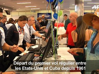 Premier vol régulier Etats-Unis-Cuba depuis plus de 50 ans