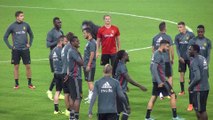 L'entrainement des Diables avant Belgique-Espagne