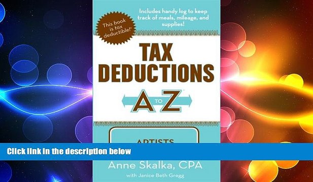 READ book Tax Deductions A to Z for Artists (Tax Deductions A to Z series) FREE BOOOK ONLINE