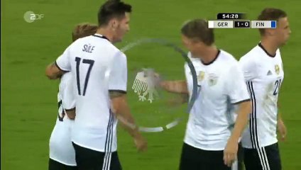 Max Meyer Goal HD - Germany 1-0 Finland - 31-08-2016