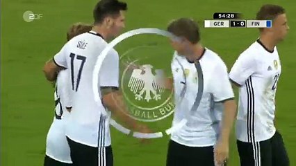 1-0 Max Meyer Goal - Germany vs Finland - 31-08-2016