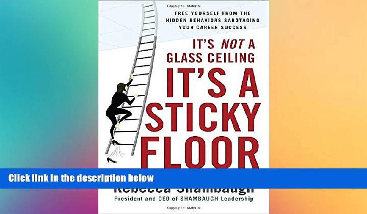 Read Book It S Not A Glass Ceiling It S A Sticky Floor Free