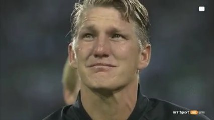 Bastian Schweinsteiger Cries At The Start Of His Last Match For Germany!