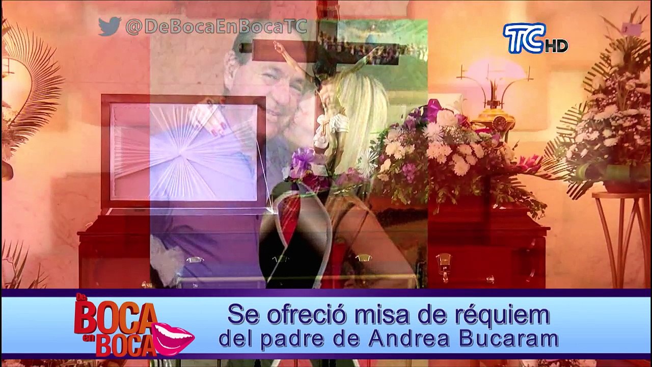 Andrea Bucaram aún no supera la muerte de su padre