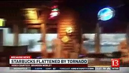 Video shows tornado destroying Kokomo Starbucks
