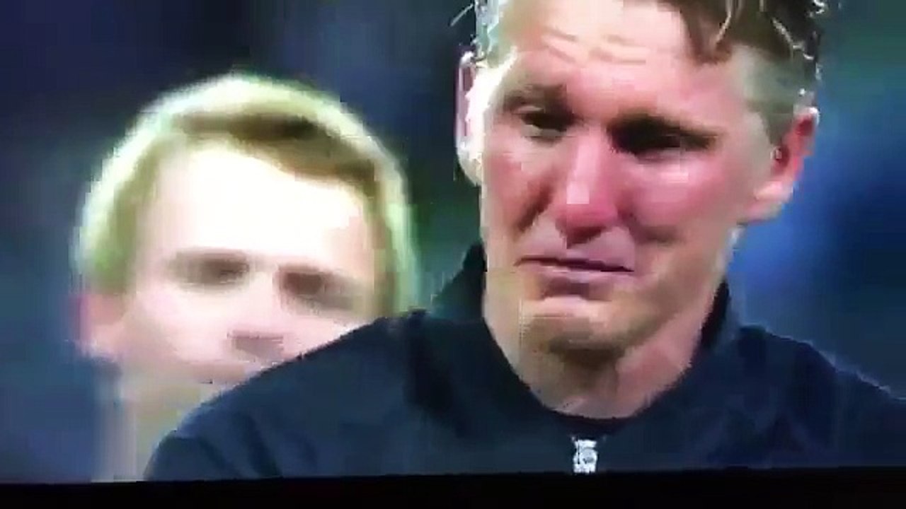 BASTIAN SCHWEINSTEIGER BREAKS DOWN IN TEARS