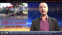 HPyTv JT65 | L'info de Tarbes et des Hautes-Pyrénées (1er septembre 2016)