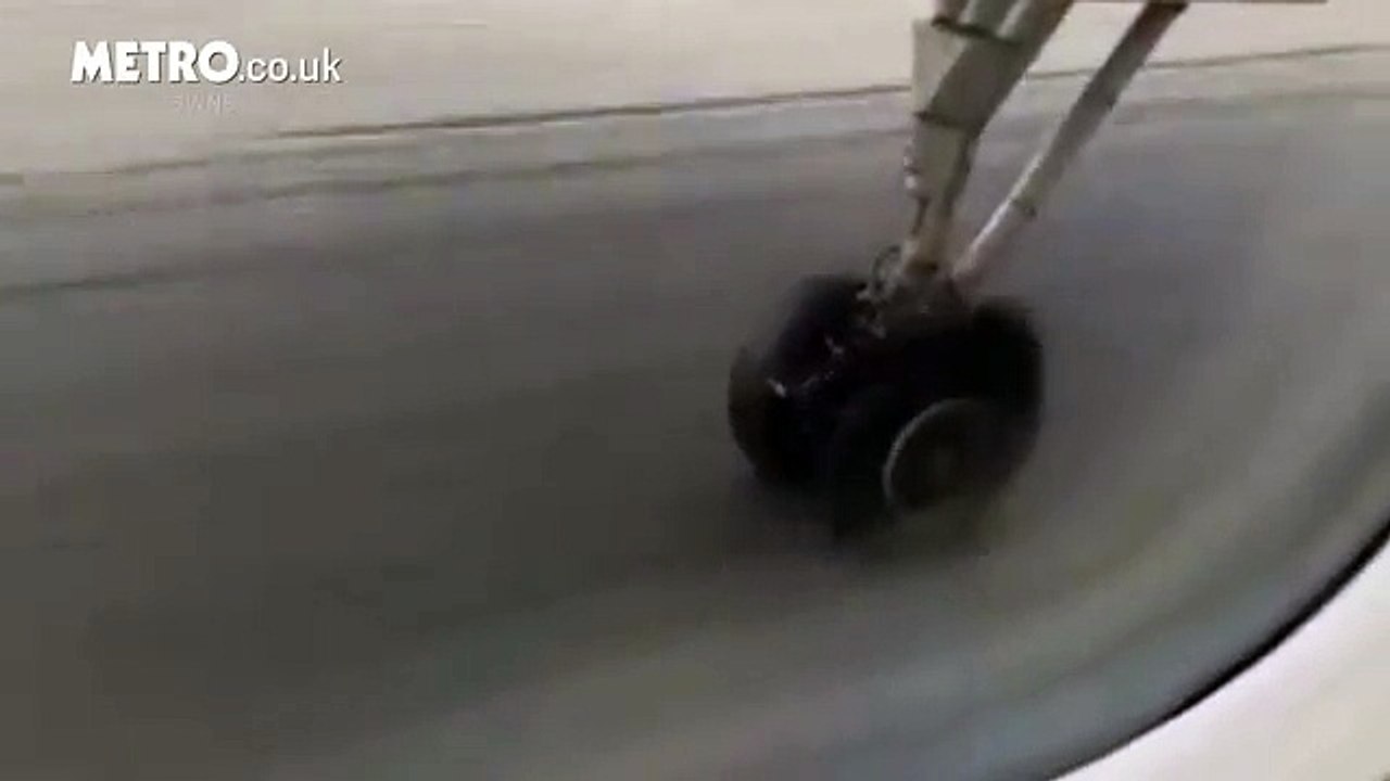 Planes Tyre Explodes During Take Off At Don Muang Airport In