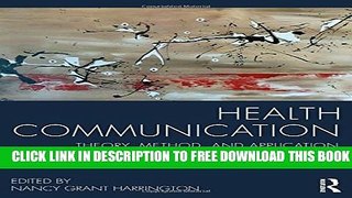 [PDF] Health Communication: Theory, Method, and Application Full Collection
