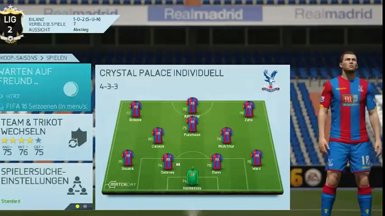 COOP Seasons #4 Werder Bremen vs Crystal Palace (Full Match)