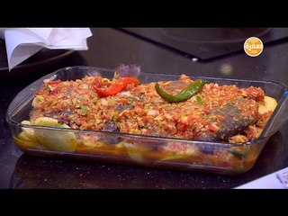 صينية سمك بلطي بالبطاطس  | الشيف شربيني