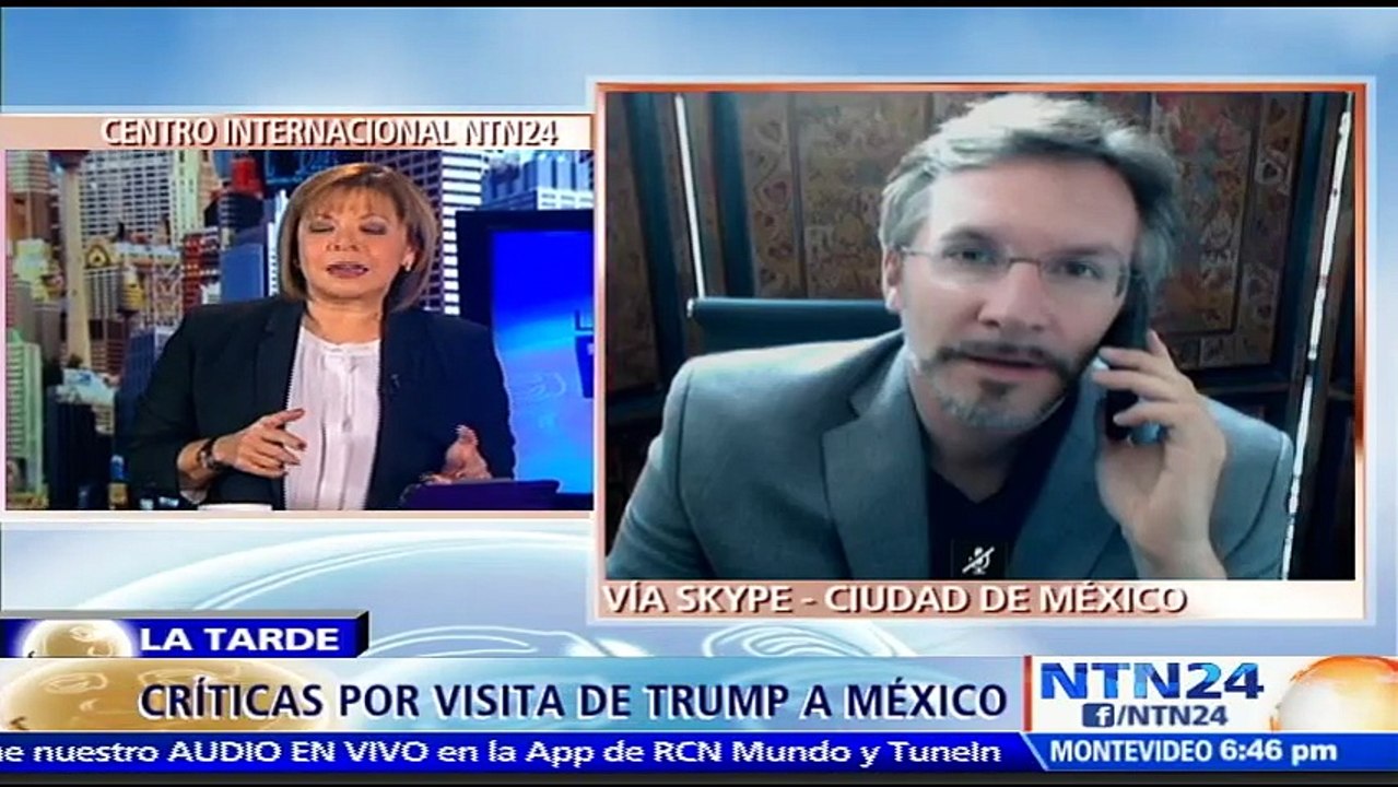 "Enrique Peña Nieto está a favor de un muro entre México y EE.UU.": Escritor John Ackerman tras visita de Trump