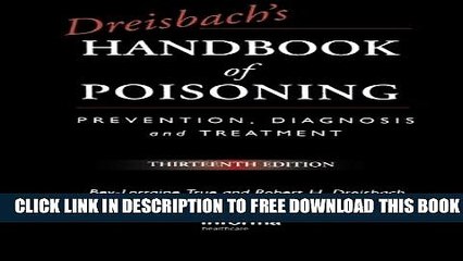 [PDF] Dreisbach s Handbook of Poisoning: Prevention, Diagnosis and Treatment, Thirteenth Edition