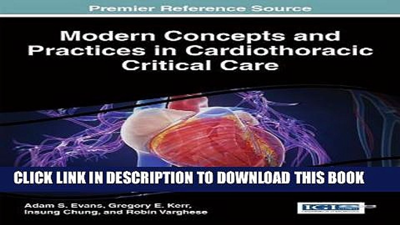 [PDF] Modern Concepts and Practices in Cardiothoracic Critical Care Full Online