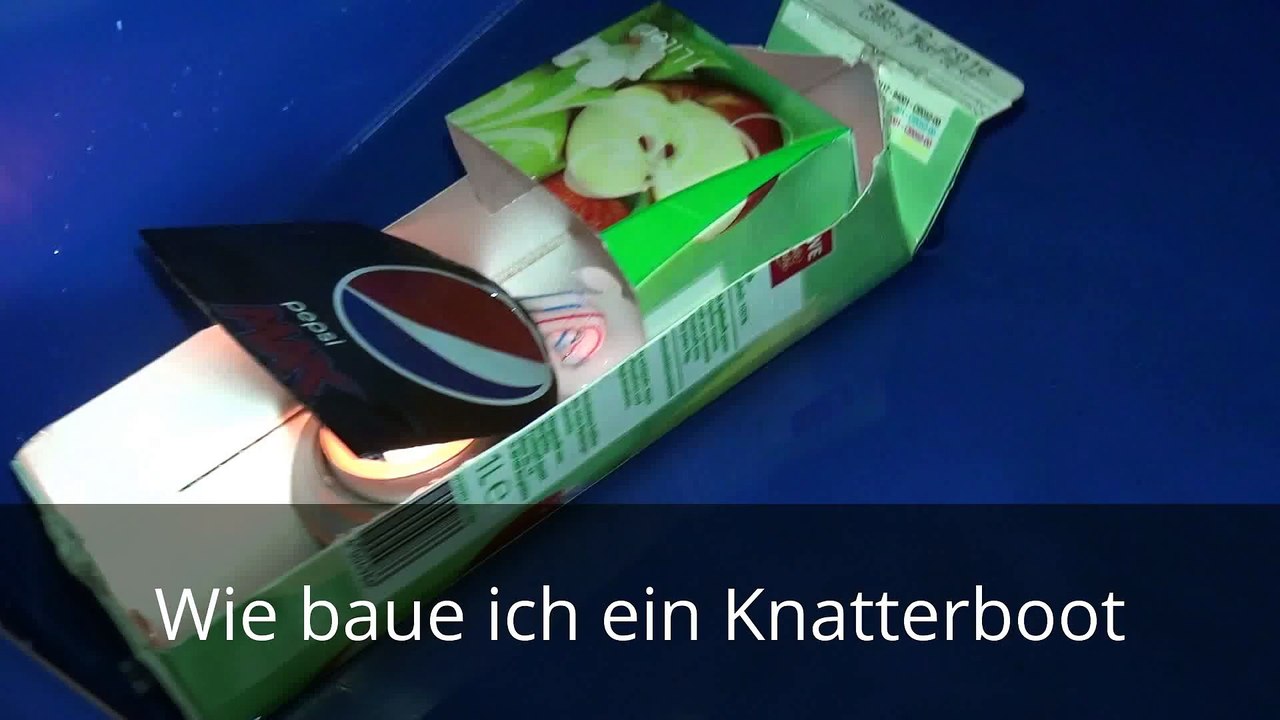 Knatterboot / Pop Pop Boat selber bauen