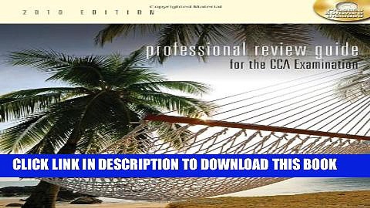 [PDF] Professional Review Guide for the CCA Examination, 2010 Edition (Test Preparation) Popular