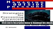 [Download] Managing Outside Pressure: Strategies for Preventing Corporate Disasters Online Books