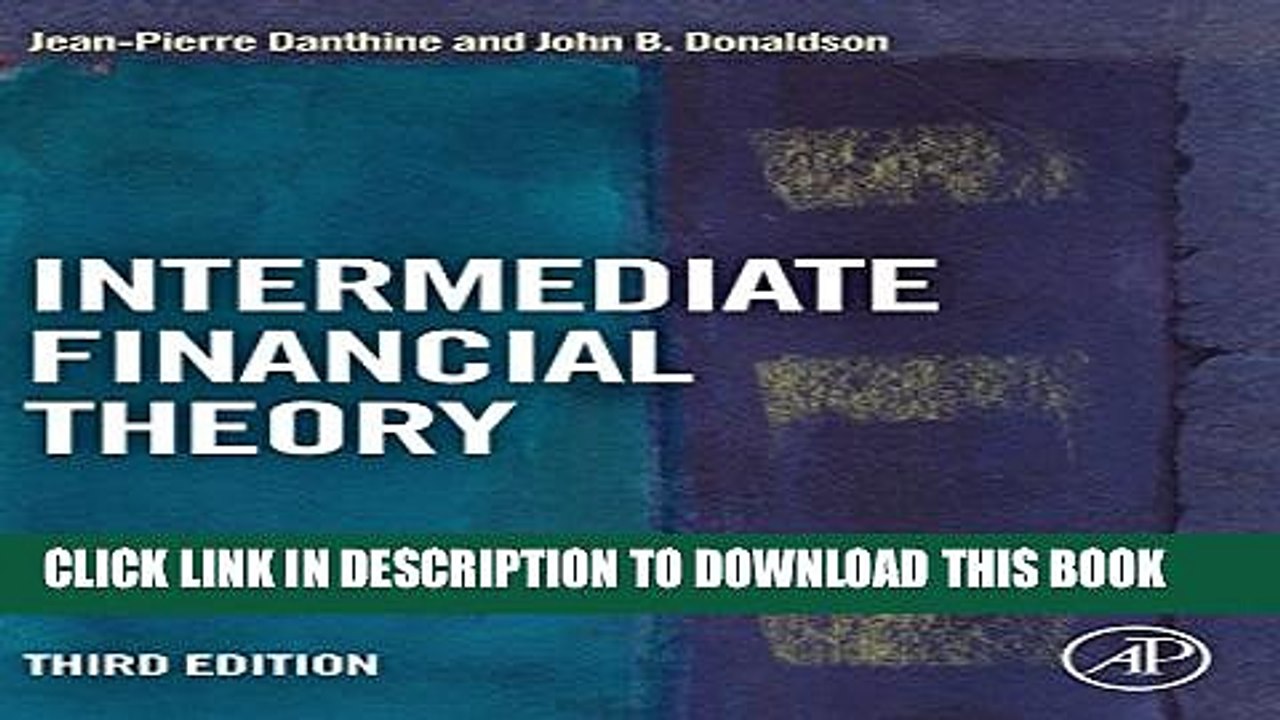 [PDF] Intermediate Financial Theory, Third Edition (Academic Press Advanced Finance) Full Online
