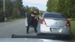 Woman drags police officer as she speeds off during traffic stop