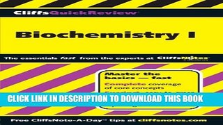[PDF] CliffsQuickReview Biochemistry I (Cliffs Quick Review (Paperback)) Full Online