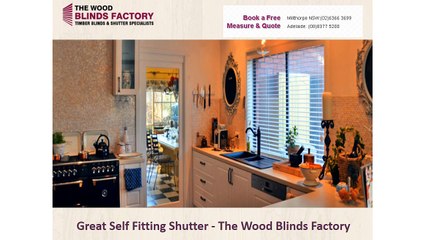 Great Self Fitting Shutter - The Wood Blinds Factory