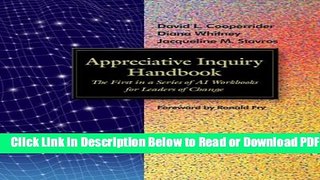 [Get] Appreciative Inquiry: The Handbook with CDROM Popular New