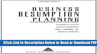 [Get] Business Resumption Planning Free New