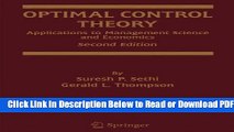 [Get] Optimal Control Theory: Applications to Management Science and Economics Popular New