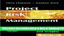 [Get] Project Risk Management: Processes, Techniques and Insights Free New