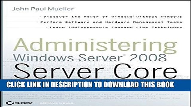 [PDF] Administering Windows Server 2008 Server Core Popular Online