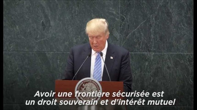 Trump : Les Etats-Unis ont le droit de construire un mur à la frontière