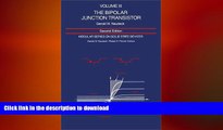 READ  Modular Series on Solid State Devices: Volume III: The Bipolar Junction Transistor (2nd